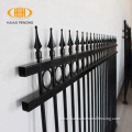 spear top metal tubular wrought iron fence panel